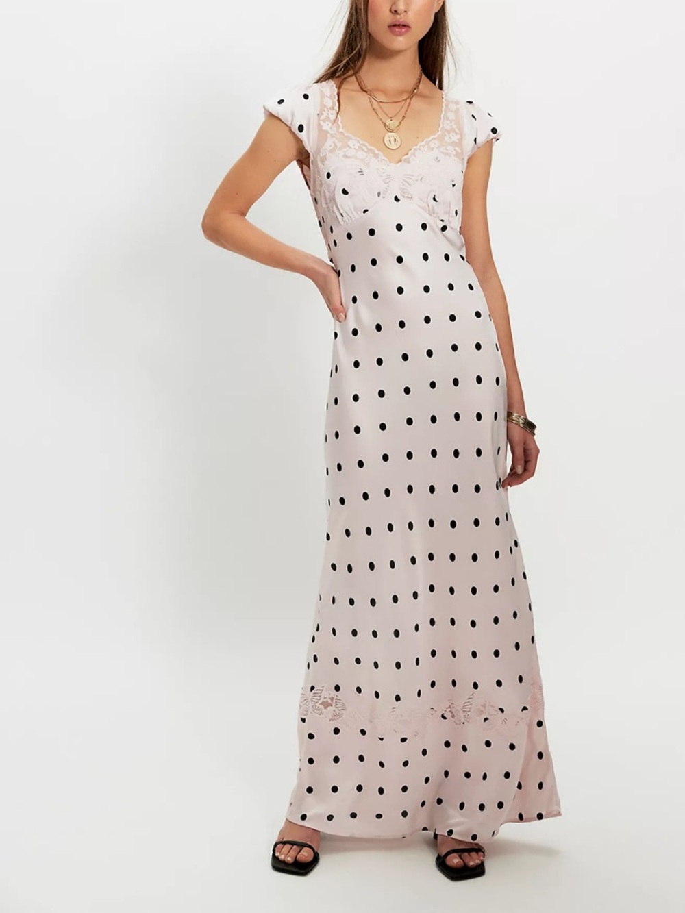 Free people Butterfly Babe Maxi Dress crystal rose